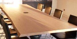 table en chêne massif, bord naturel,bois massif, live edge, haut rhin, mulhouse, colmar, alsace, ensisheim Guebwiller 9
