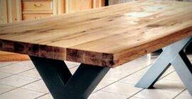 table en chêne massif, bord naturel,bois massif, live edge, haut rhin, mulhouse, colmar, alsace, ensisheim Kingersheim 3