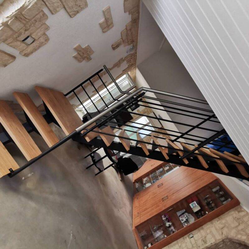 Escalier bois métal Guebwiller 1